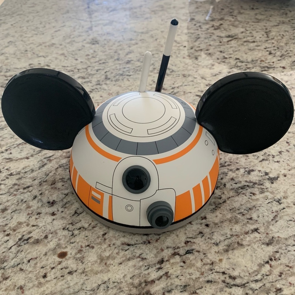 Disney Parks Star Wars BB-8 Mickey Mouse‎ Ears Hat Size Adult